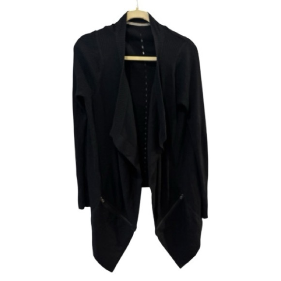 Lululemon Resolution Wrap Black 10/12 Cashmere EUC - Picture 6 of 10